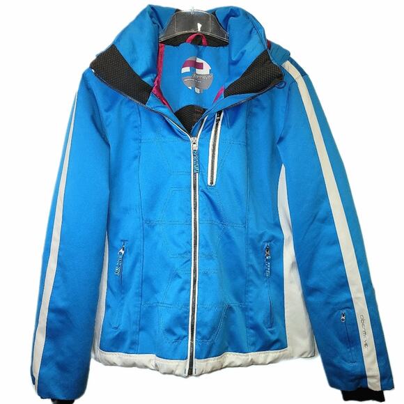 Obermeyer Jackets & Blazers - Obermeyer Ski Jacket Insulated Mackenzie Womens Sz 14 Waterproof Hooded Blue